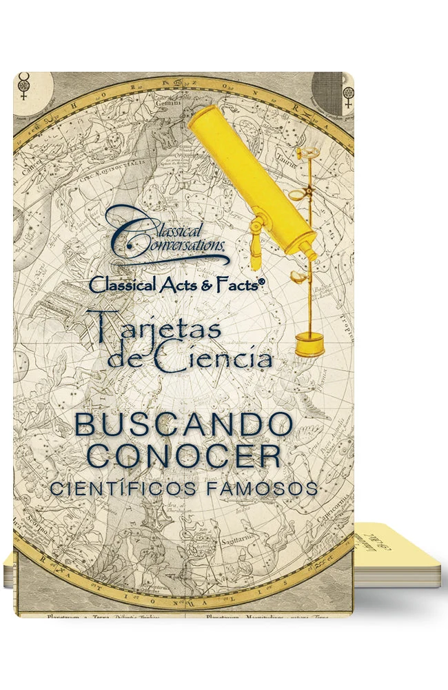 Classical Acts & Facts tarjetas de ciencia científicos famosos