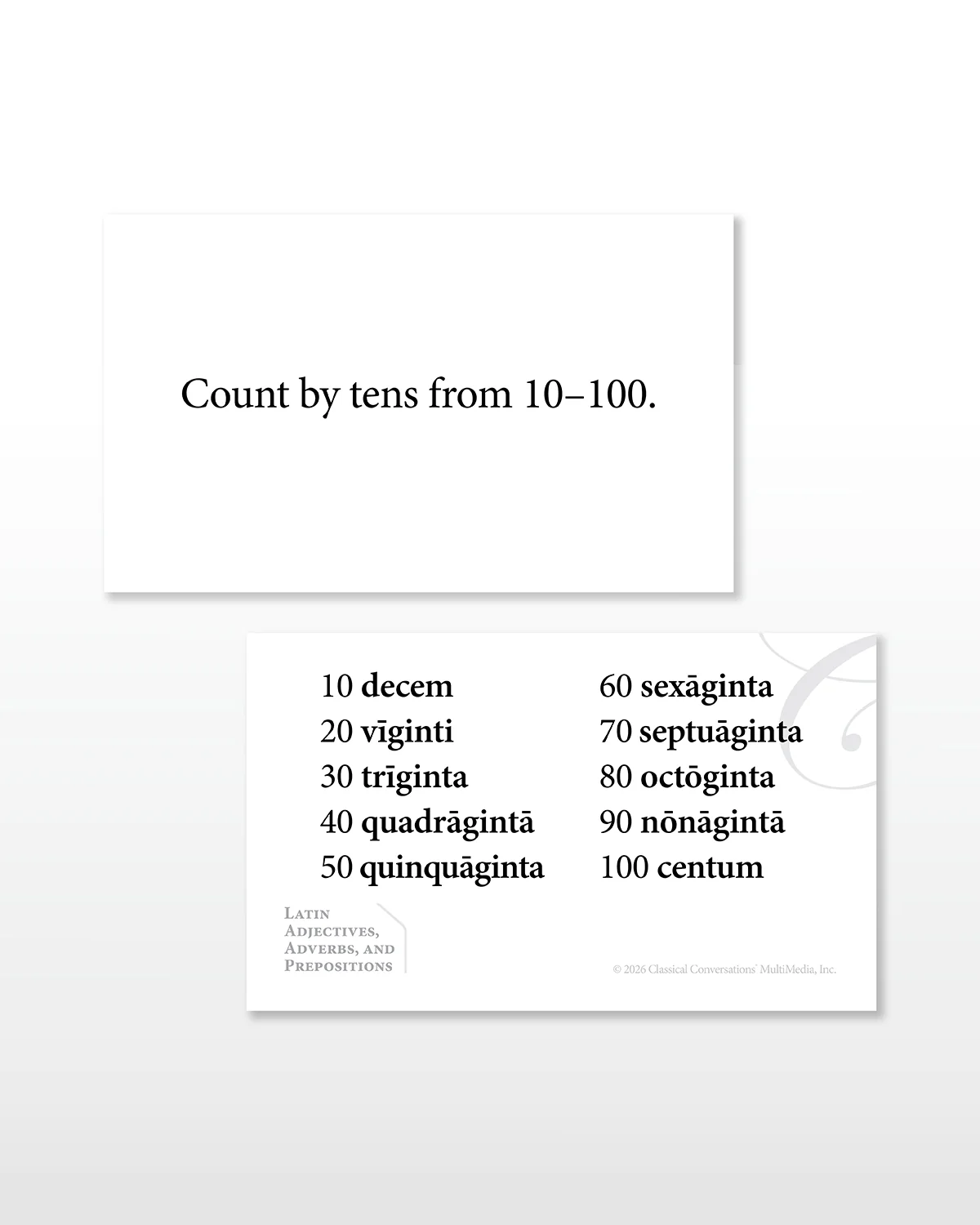 Latin Adjectives, Adverbs, and Prepositions Flashcards - Image 3