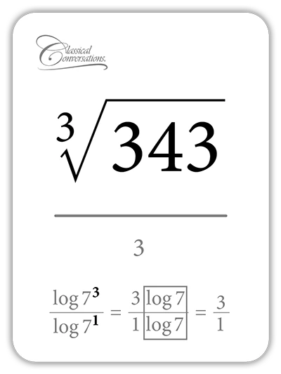 Math Flashcards Roots & Logarithms: Bases and Indices - Image 6