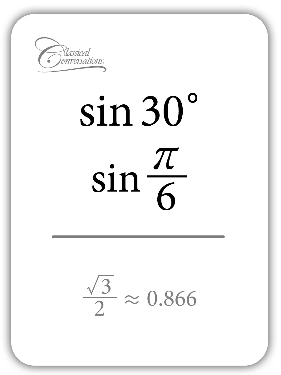 Trigonometry: In Degrees and Radians Flashcards - Image 6