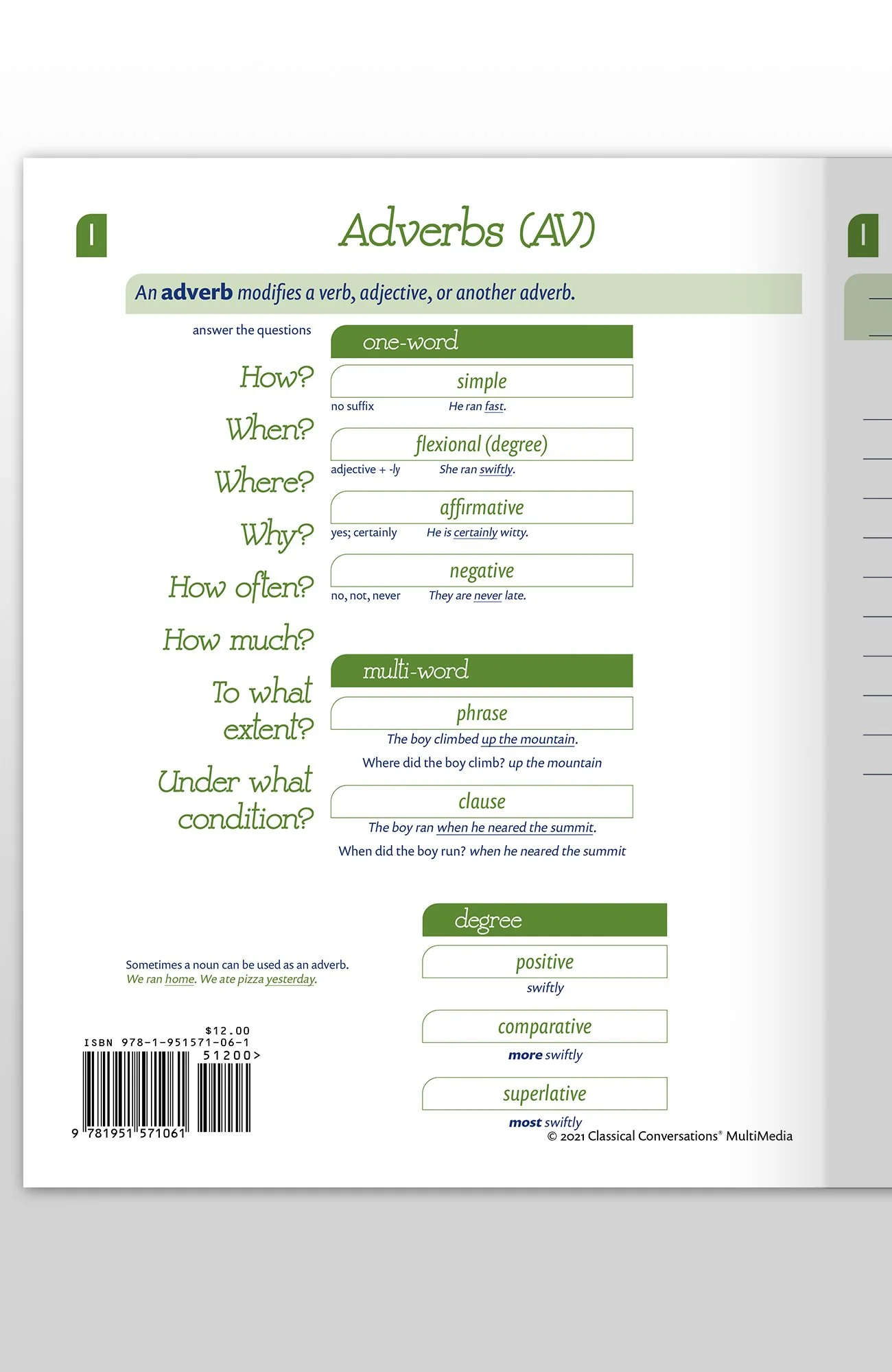 Trivium Tables Verbs and Modifiers - Image 3